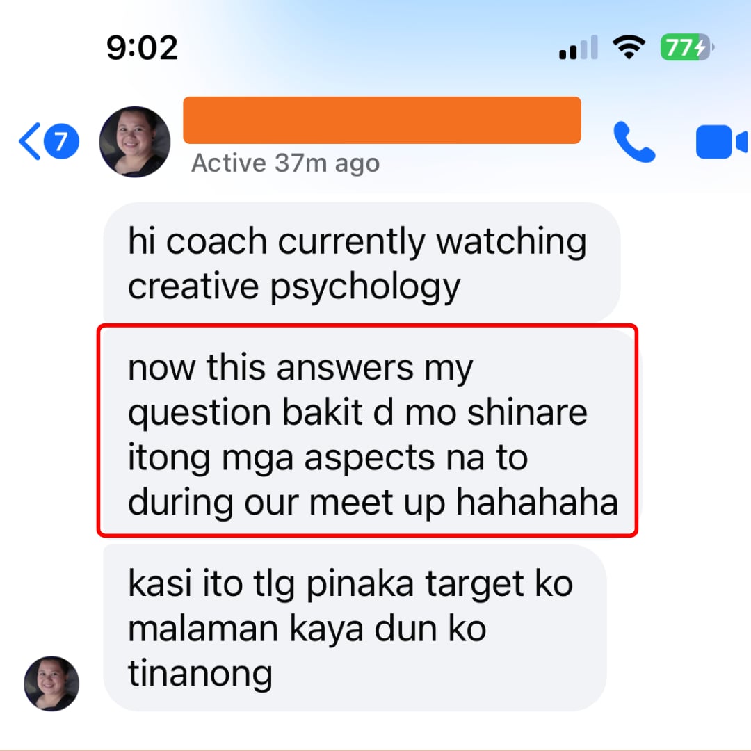 Student success testimonial
