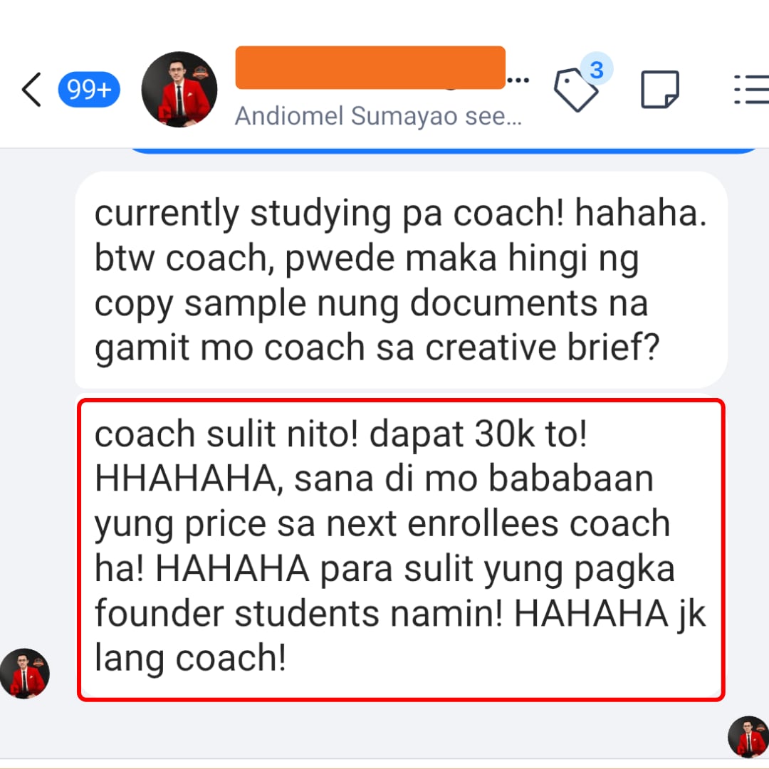 Student success testimonial