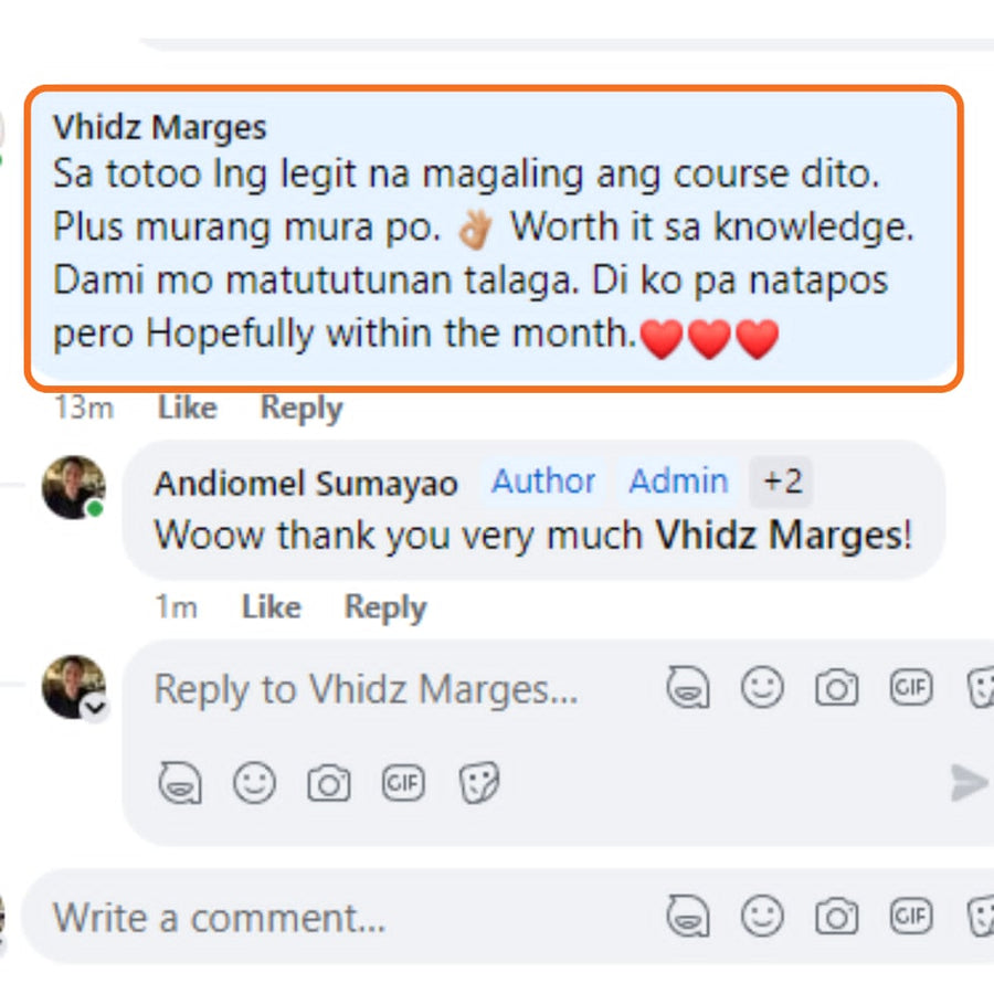 Student testimonial