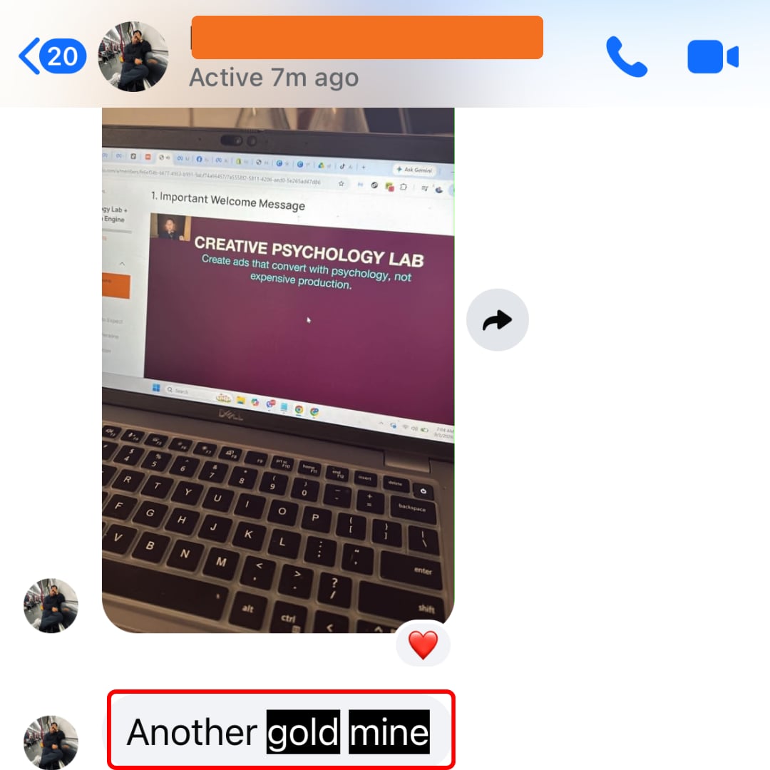 Student success testimonial