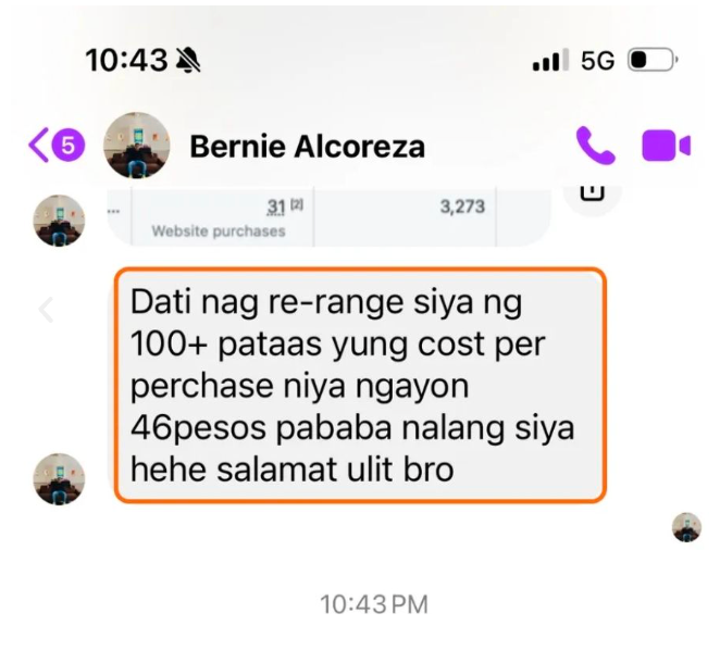 Student testimonial