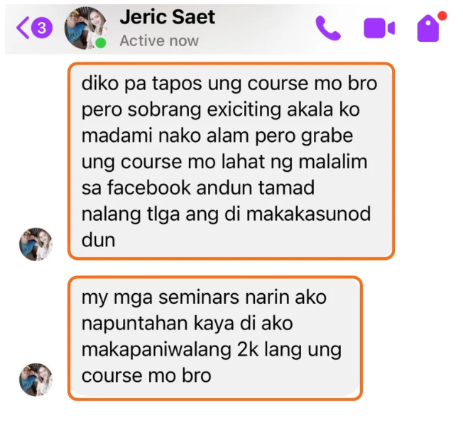 Student testimonial