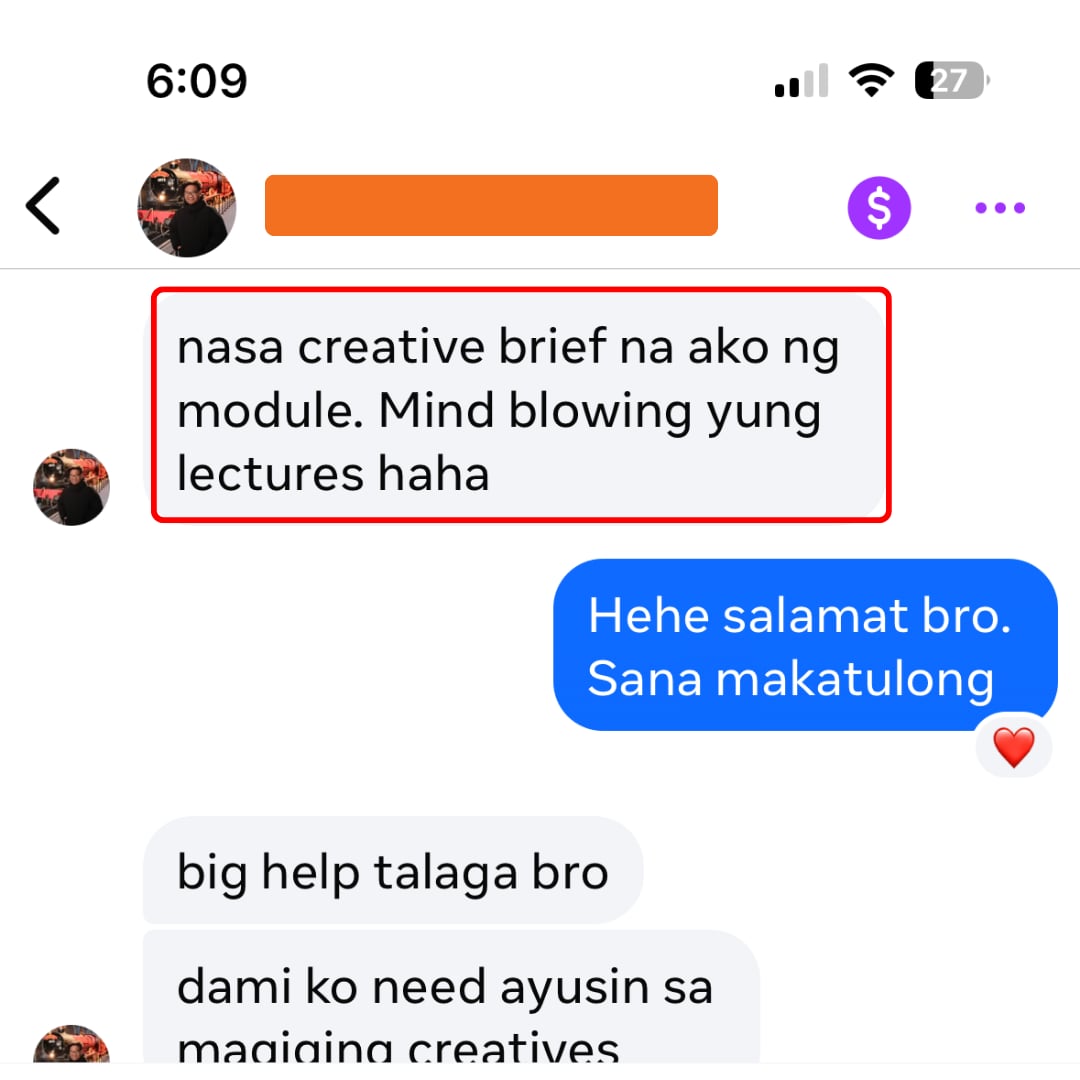 Student success testimonial
